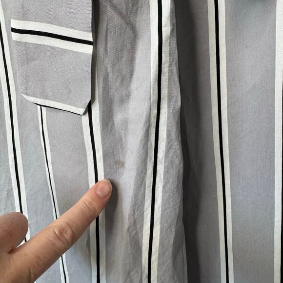 La Fee Maraboutee Striped  High Rise Pants Gray Size 40 - Picture 5 of 9